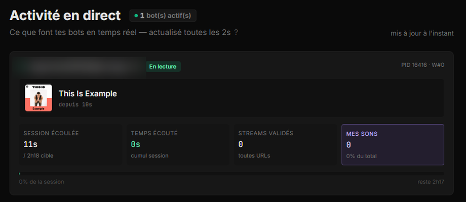 Botify — activité des bots en temps réel
